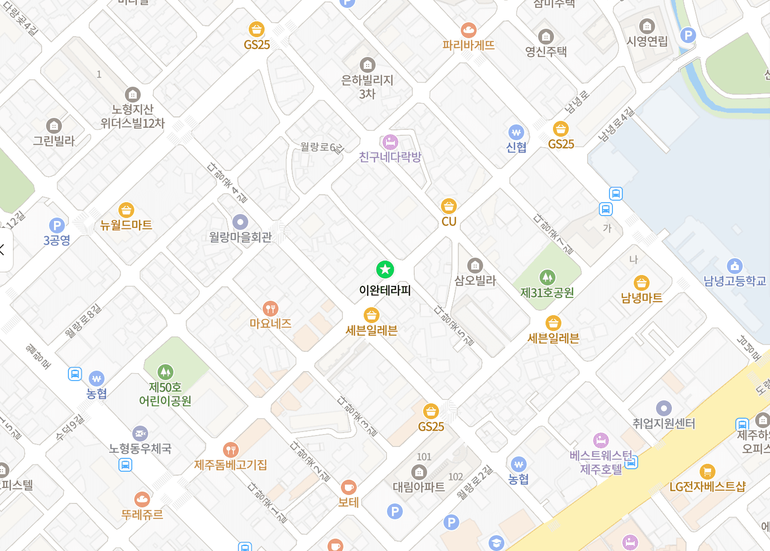 이완테라피 위치 지도