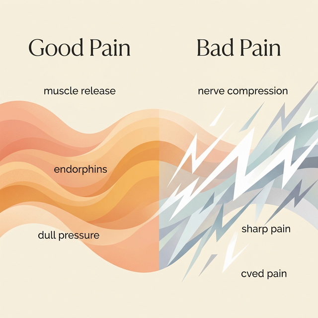 좋은 통증과 나쁜 통증의 신경 경로 차이