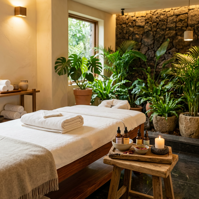 따뜻한 조명 아래 포근한 테라피 공간에서 느끼는 깊은 이완